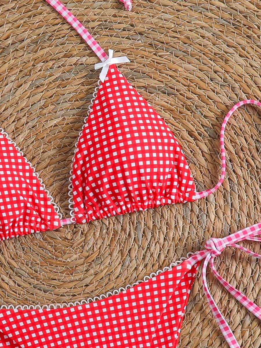 Ženski Bikini Set sa Halter Krojem i Dekoracijom od Kristala