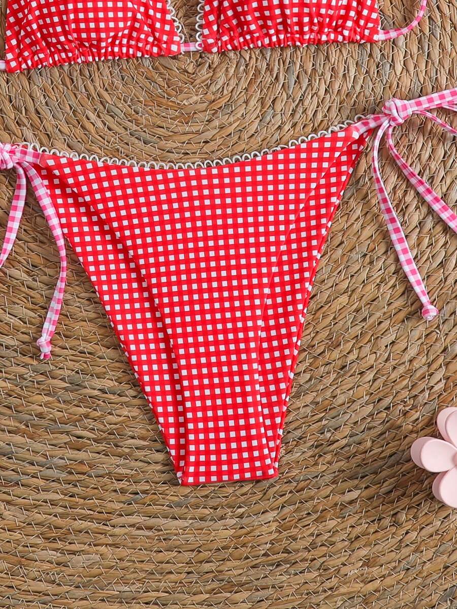 Ženski Bikini Set sa Halter Krojem i Dekoracijom od Kristala