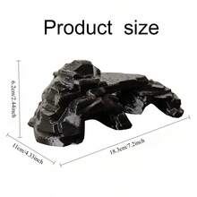 3D Printed/Resin Rock Cave Hideout - Amphibian And Reptile Shelter | Realistic Stone Texture For Aquarium, Lizard And Turtle Terrarium