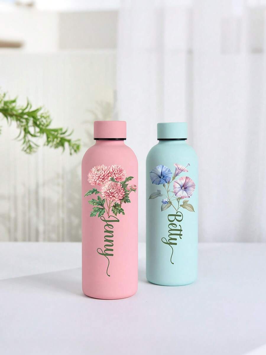 Personalizovana šolja/boca za kafu i sokove od nerđajućeg čelika, sportska boca za vodu, 500ml/17oz