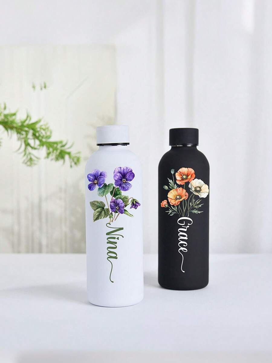 Personalizovana šolja/boca za kafu i sokove od nerđajućeg čelika, sportska boca za vodu, 500ml/17oz