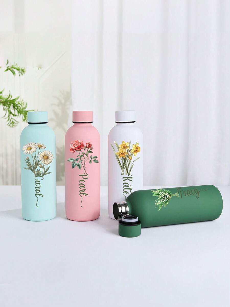 Personalizovana šolja/boca za kafu i sokove od nerđajućeg čelika, sportska boca za vodu, 500ml/17oz