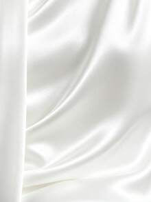 SHEIN Franclia Elegant White Summer Satin Halter Neck Sleeveless Glossy Top For Women