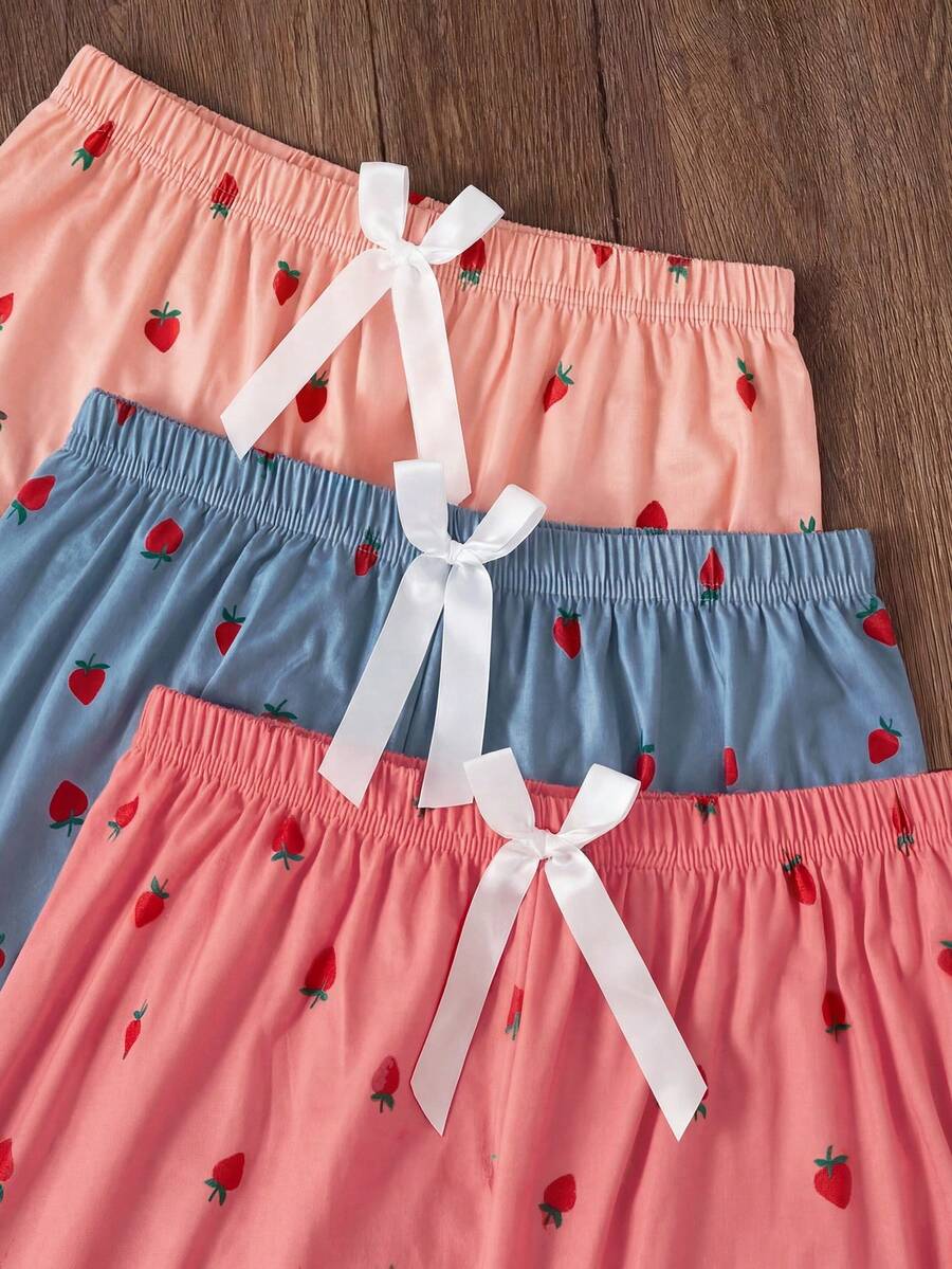 Ženski komplet pidžama od 6 delova sa kratkim topom bez rukava i pantalonama