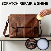 Leather Nourishing Balm With Sponge-Deep Conditioning Dry, Stiff Leather For Saddles, Boots, Bags, Belts And Everyday Leather-Easy To Apply;