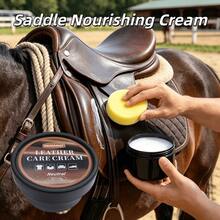 Leather Nourishing Balm With Sponge-Deep Conditioning Dry, Stiff Leather For Saddles, Boots, Bags, Belts And Everyday Leather-Easy To Apply;