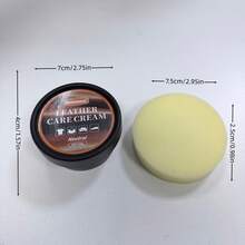 Leather Nourishing Balm With Sponge-Deep Conditioning Dry, Stiff Leather For Saddles, Boots, Bags, Belts And Everyday Leather-Easy To Apply;