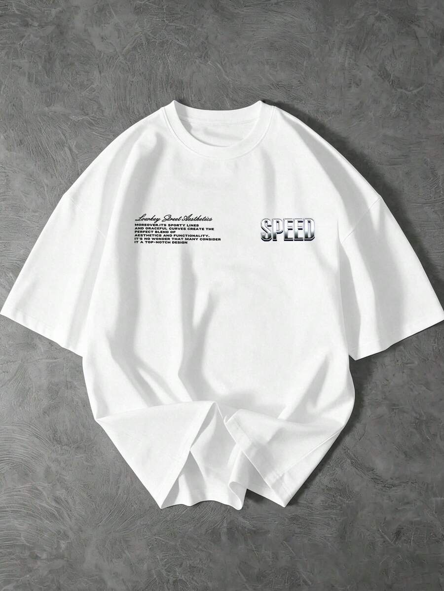 Muška ležerna streetwear majica kratkih rukava sa okruglim izrezom