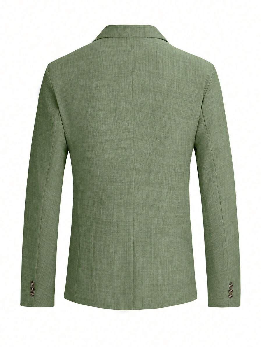 Muški slim-fit blejzer sa džepovima, smart casual, formalni