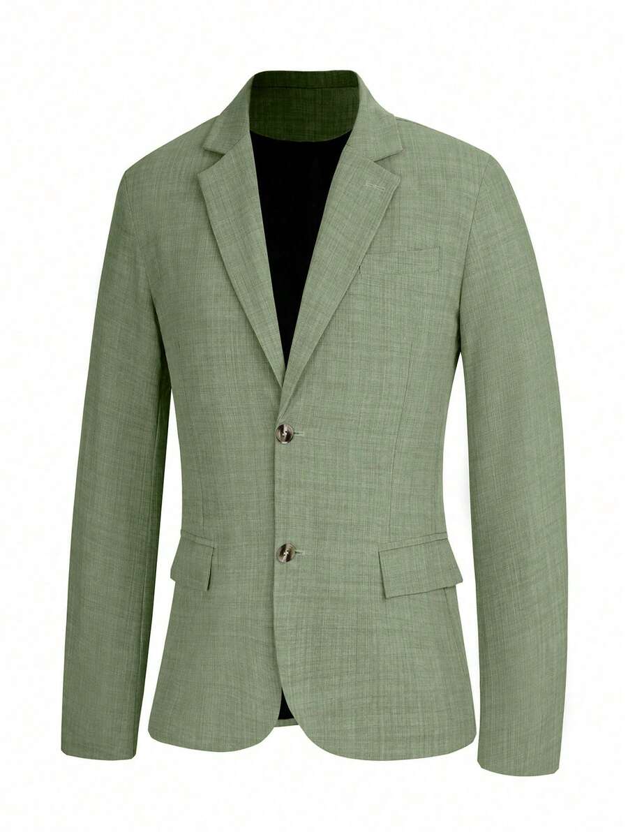 Muški slim-fit blejzer sa džepovima, smart casual, formalni