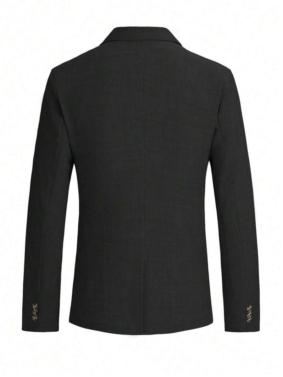 Muški slim-fit blejzer sa džepovima, smart casual, formalni
