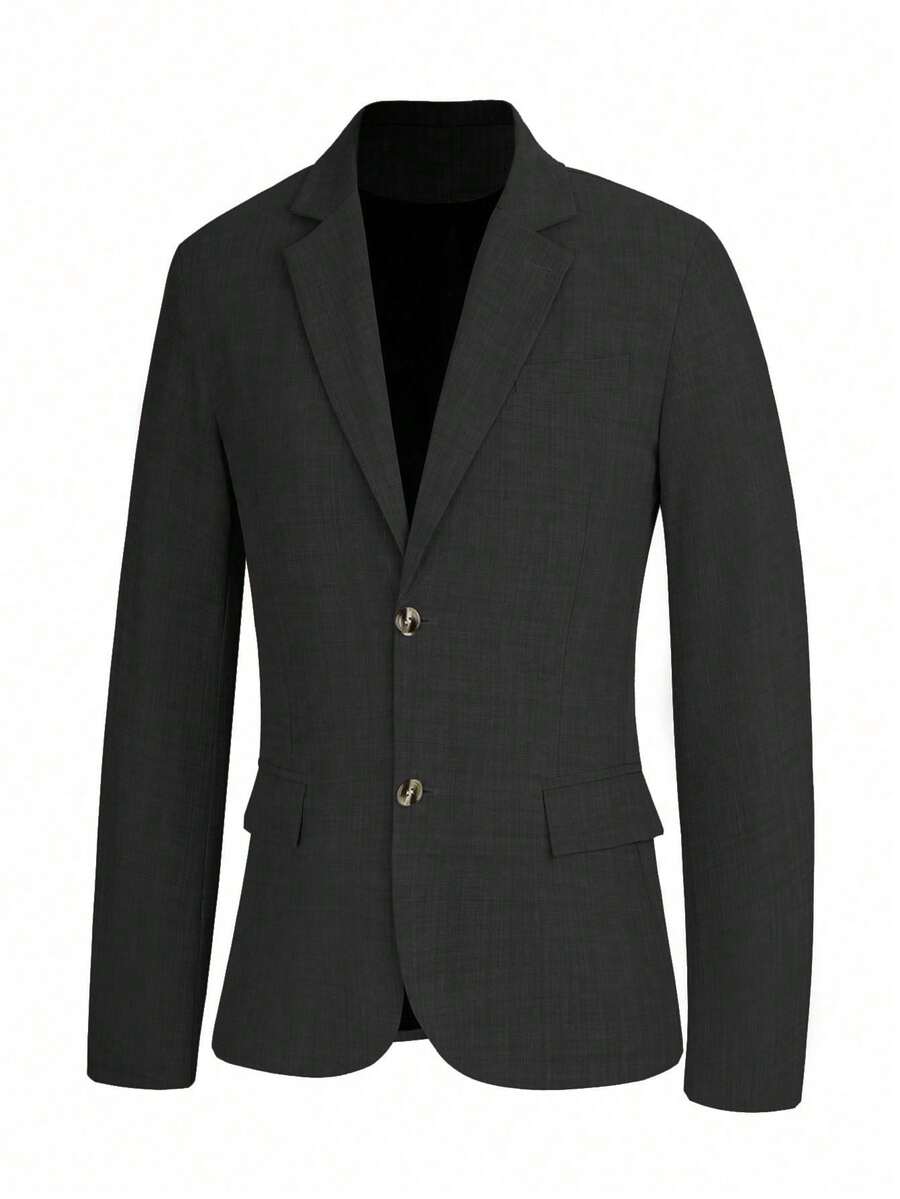 Muški slim-fit blejzer sa džepovima, smart casual, formalni