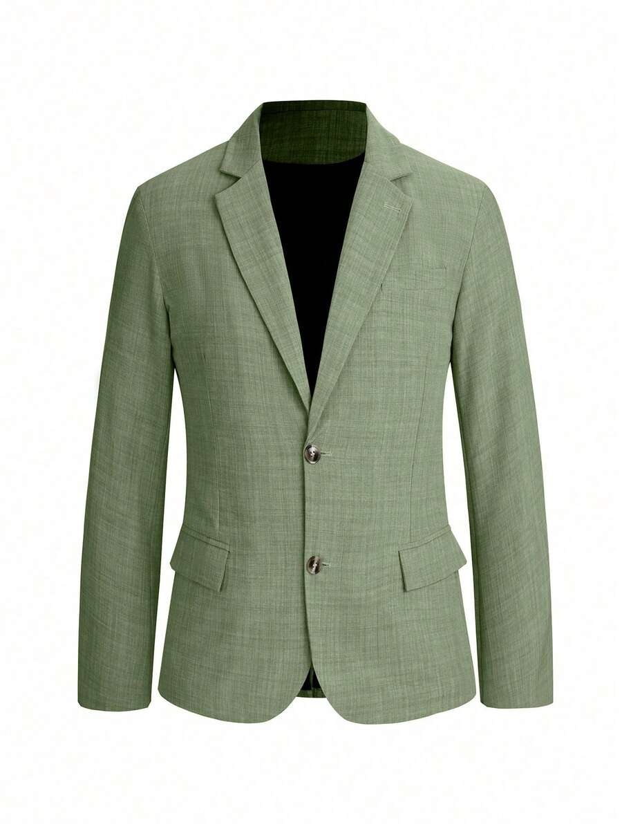 Muški slim-fit blejzer sa džepovima, smart casual, formalni