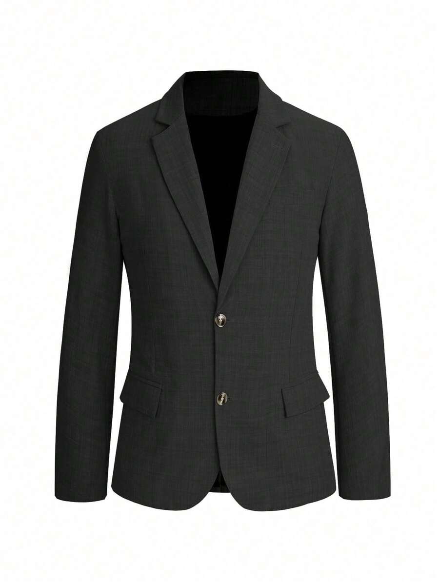 Muški slim-fit blejzer sa džepovima, smart casual, formalni