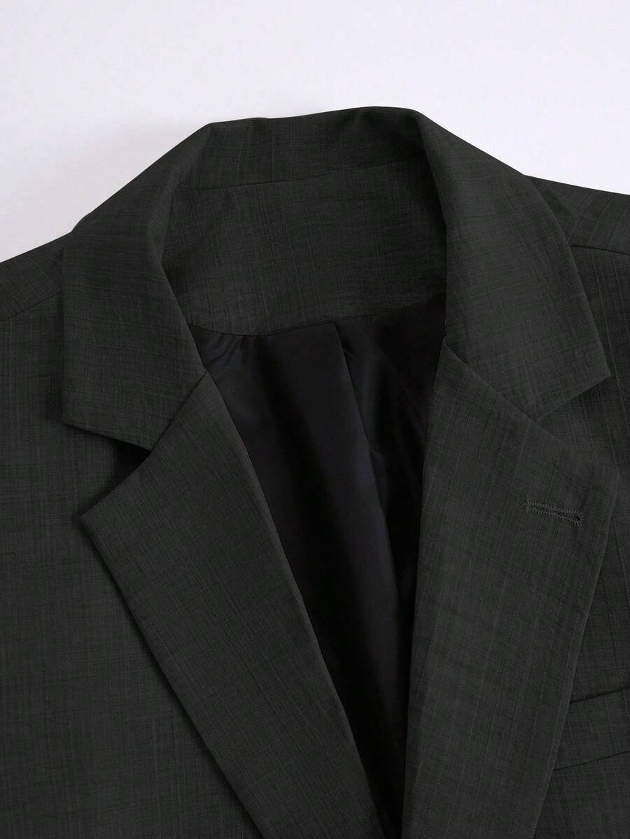 Muški slim-fit blejzer sa džepovima, smart casual, formalni