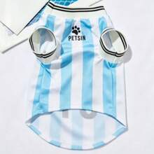 #15 Mexico National Team Style Pet Jersey, Different National Team Striped English Number Print Contrast Collar And Cuffs, Suitable For All Breeds Of Pets