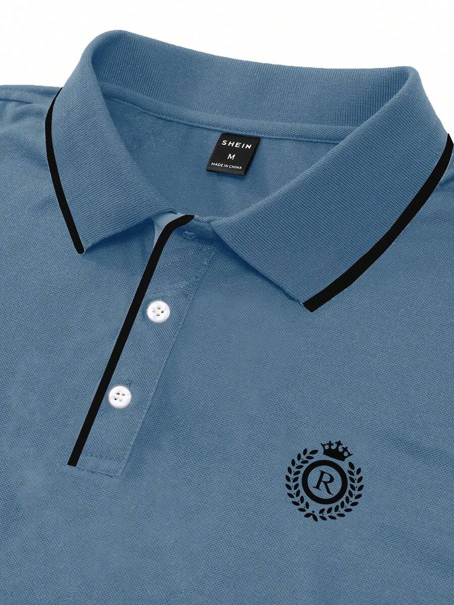 Muška vintage golf polo majica sa kragnom