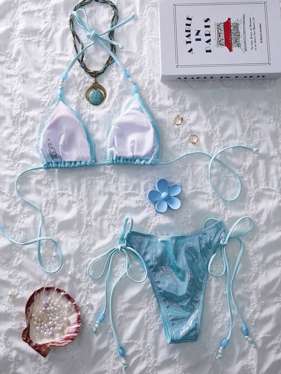 Ženski  metalik tkanina seksi slatki  bikini