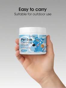 FurGlow Gentle & Soft Pet Eye Cleaning Wipes, Remove Tear Stains And Eye Discharge For Daily Eye Care Of Dogs & Cats