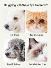 FurGlow Gentle & Soft Pet Eye Cleaning Wipes, Remove Tear Stains And Eye Discharge For Daily Eye Care Of Dogs & Cats