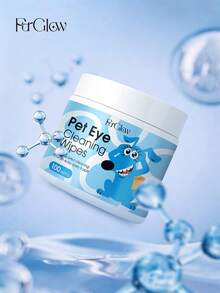 FurGlow Gentle & Soft Pet Eye Cleaning Wipes, Remove Tear Stains And Eye Discharge For Daily Eye Care Of Dogs & Cats
