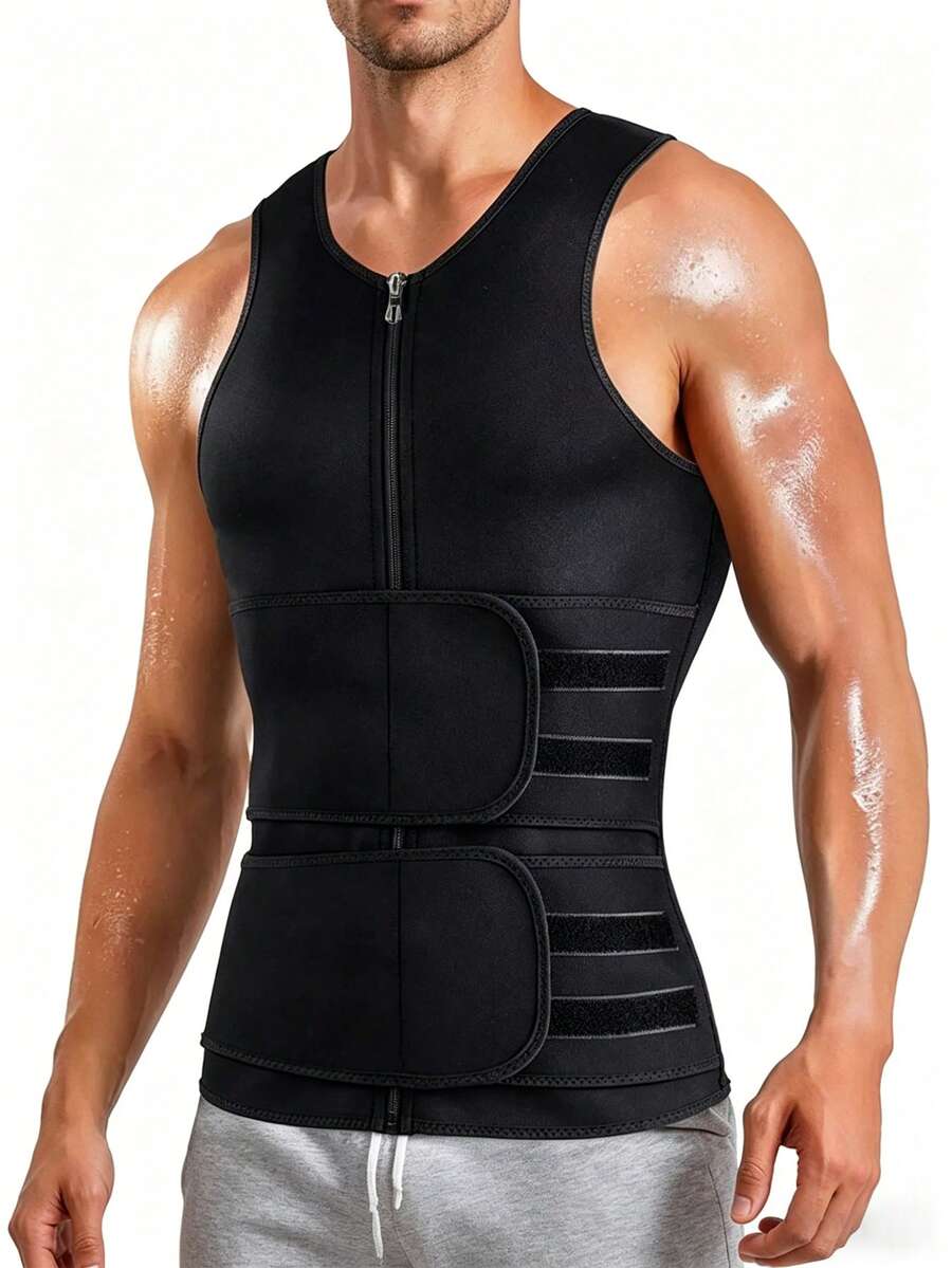 1 kom premium muški kompresioni prsluk, slim fit