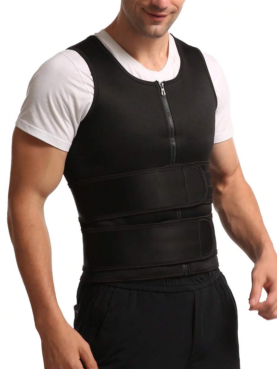 1 kom premium muški kompresioni prsluk, slim fit