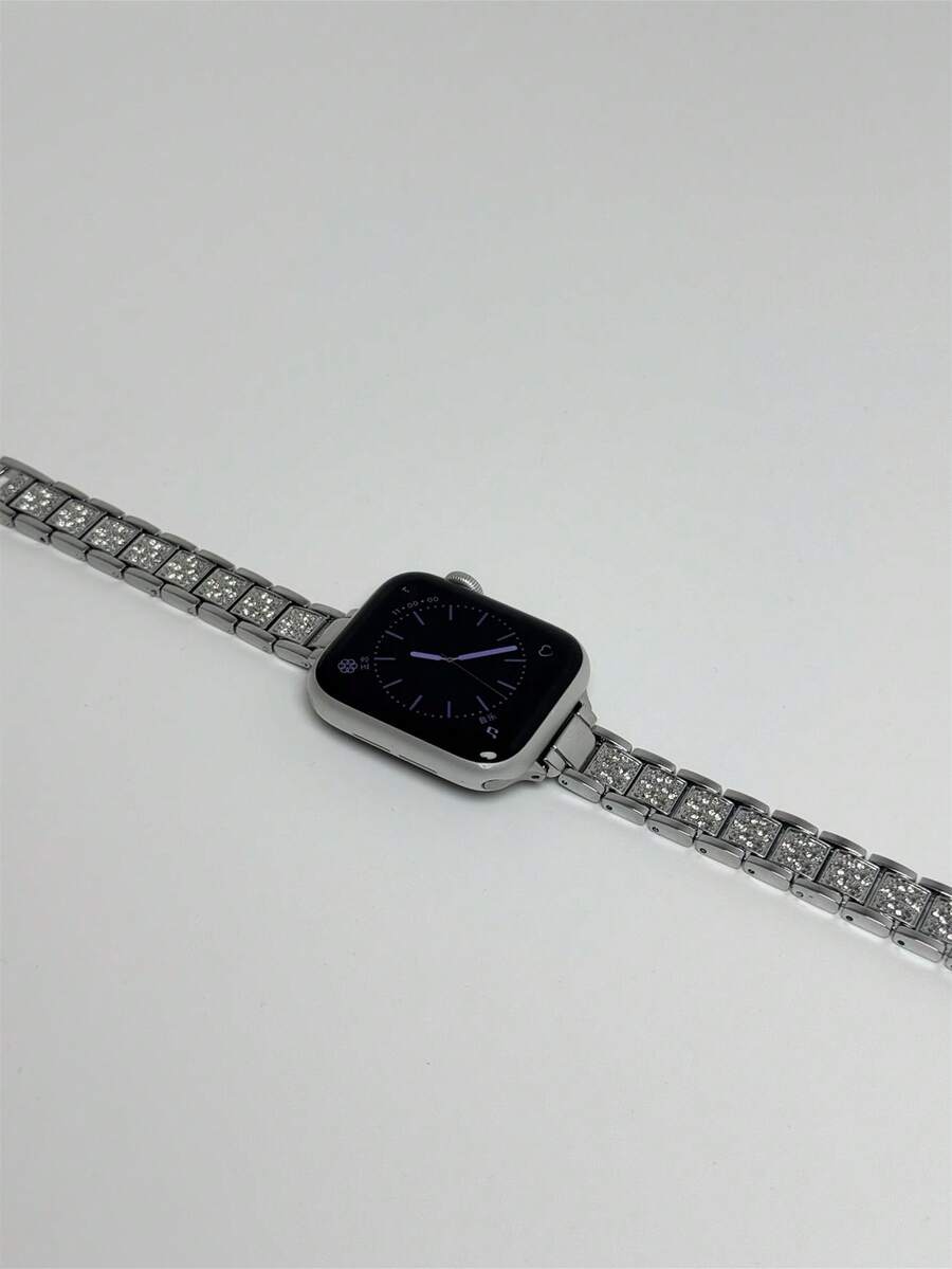 Metalna narukvica za sat sa kristalima, kompatibilna sa Apple Watch, odličan poklon
