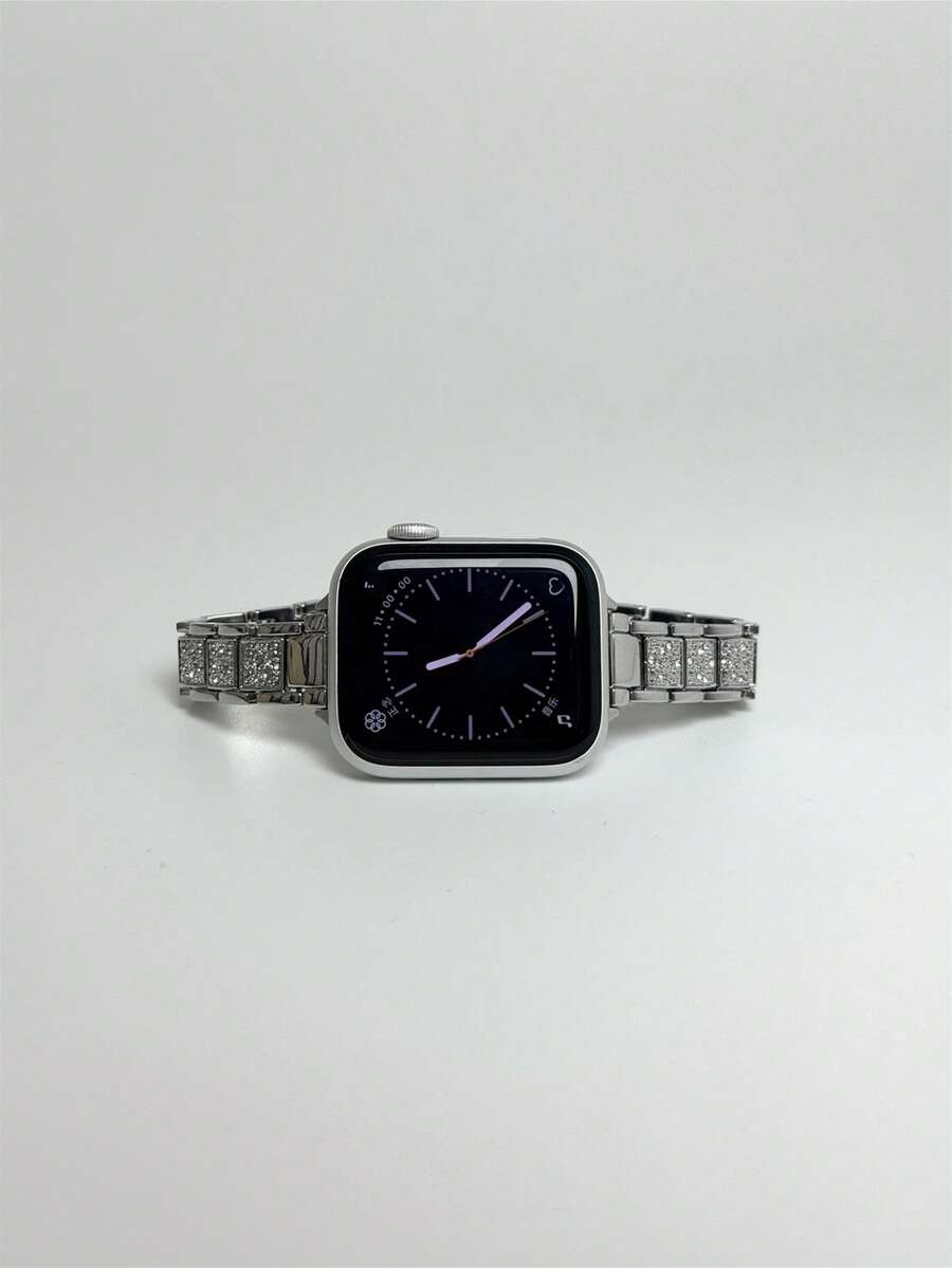 Metalna narukvica za sat sa kristalima, kompatibilna sa Apple Watch, odličan poklon
