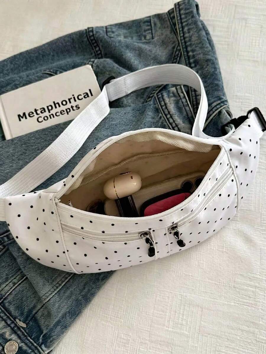 Torba za struk od prevrnute kože sa leopard printom, velikog kapaciteta