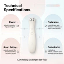 TOUCHBeauty Eye Beauty Device, Dual-Contact Eye Massager, Warm Compression And Lifting, Promotes Blood Circulation, Enhances Skincare Absorption, Maximizes Efficacy. Gift For Women.