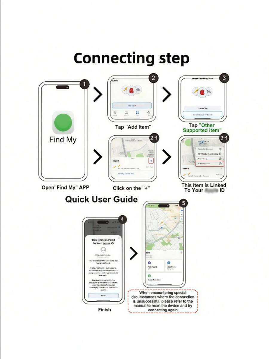 Paket Apple AirTag pametnih tagova, globalni precizan GPS tragač