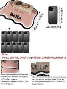 Customizable Quick-Drying Pet Food Bowl Mat