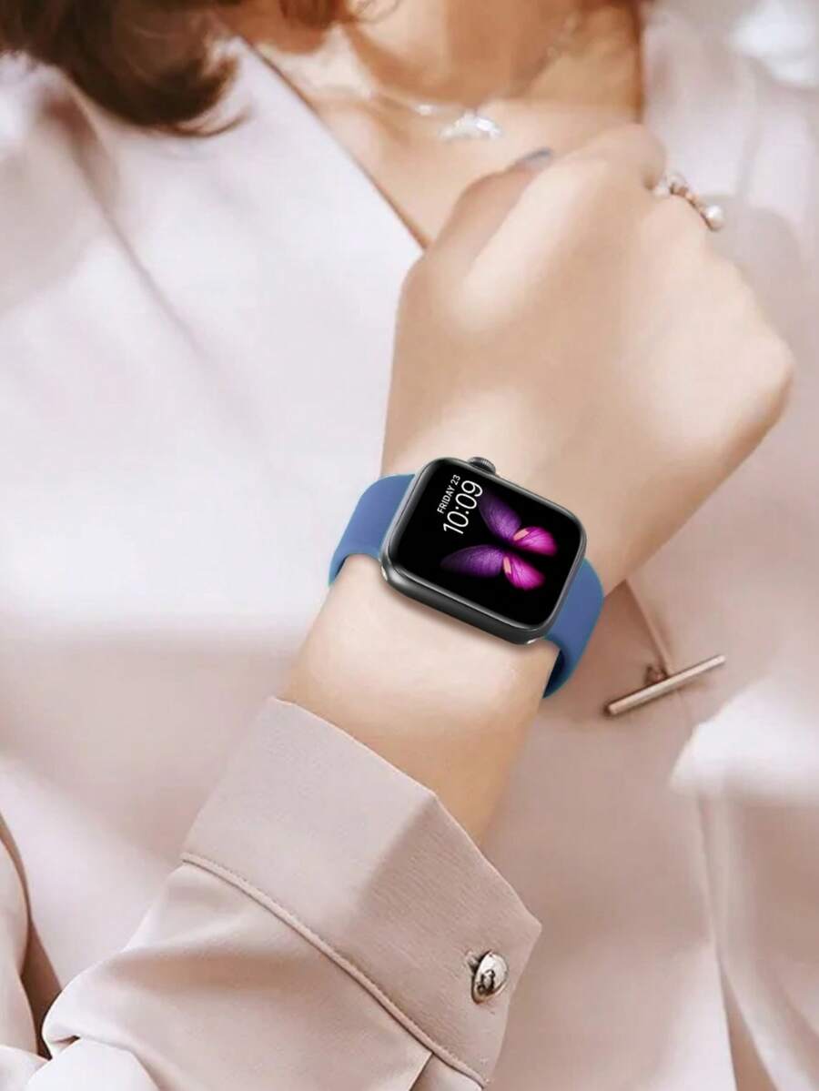 Unisex modni ležerni kaiš za sat od silikona , kompatibilan sa Apple Watch 38mm 40mm 41mm 45mm 46mm 44mm 49mm