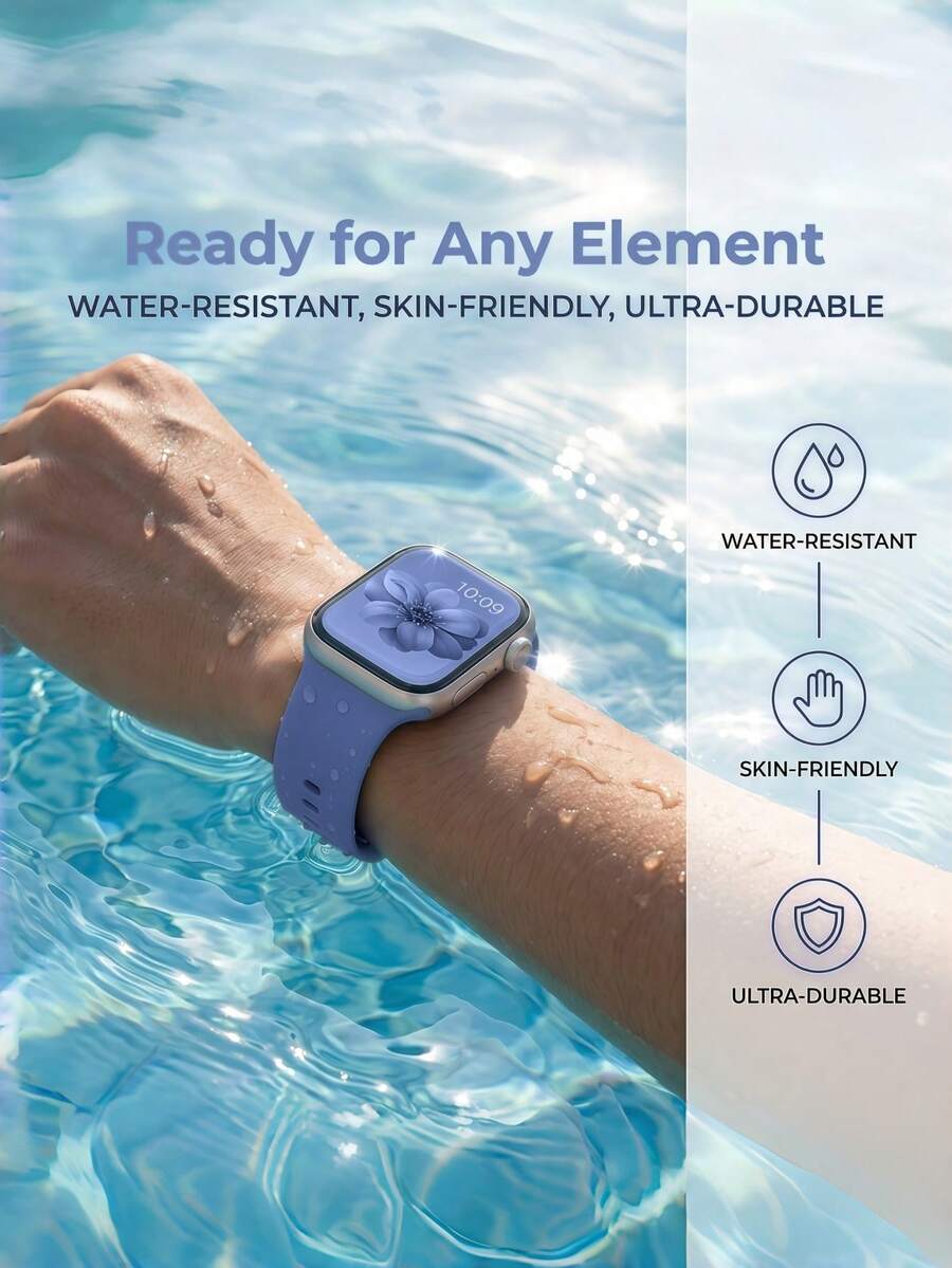 Unisex modni ležerni kaiš za sat od silikona , kompatibilan sa Apple Watch 38mm 40mm 41mm 45mm 46mm 44mm 49mm