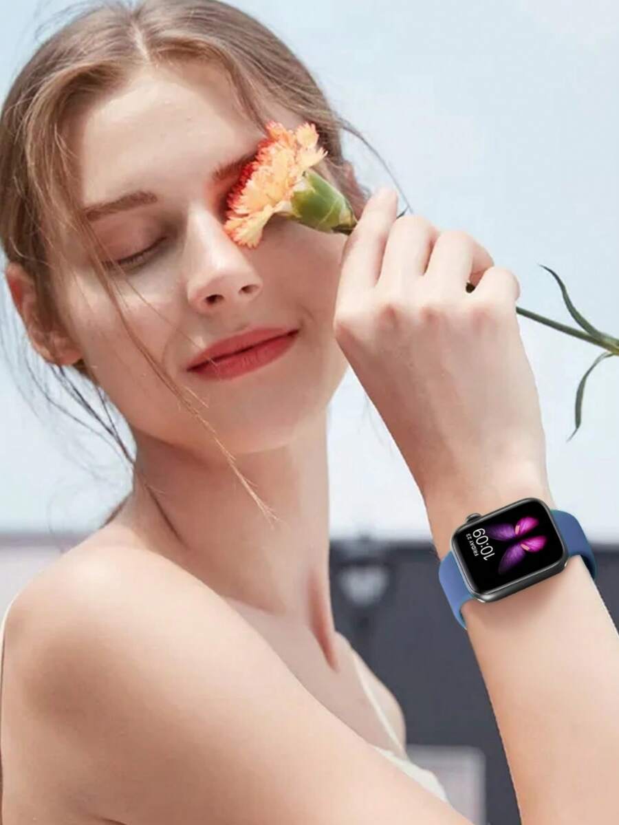 Unisex modni ležerni kaiš za sat od silikona , kompatibilan sa Apple Watch 38mm 40mm 41mm 45mm 46mm 44mm 49mm