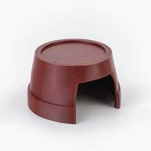 1pc Large Reptile Hide Cave, 3D Printed Moisture-Retaining Shelter, Basking Platform Decor, Suitable For Turtles And Tortoises, Aquarium Turtle Cage Accessory