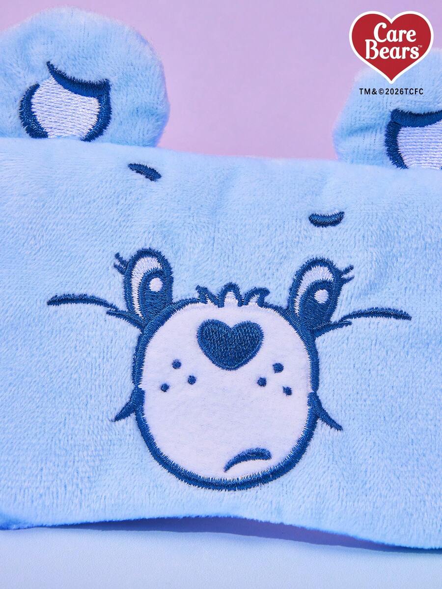 Care Bears slatka maska za spavanje sa vezenim medvedom, mekana, za blokiranje svetlosti