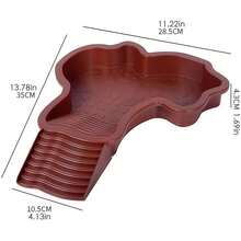 35 X 28.5 X 4.3 Cm Turtle Tank, ABS Turtle Bath Pool, Turtle Water Bowl, Reptile Water Bowl, Bath Tub With Ladder, Hermit Crab Bath