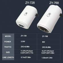Quiet Aquarium Air Pump, Adjustable Air Flow Dual-Output Air Compressor, Fish Tank Oxygenator Pump, 220V-240V, 3.5W/8W