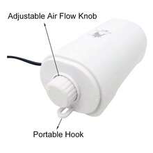 Quiet Aquarium Air Pump, Adjustable Air Flow Dual-Output Air Compressor, Fish Tank Oxygenator Pump, 220V-240V, 3.5W/8W