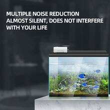 Quiet Aquarium Air Pump, Adjustable Air Flow Dual-Output Air Compressor, Fish Tank Oxygenator Pump, 220V-240V, 3.5W/8W