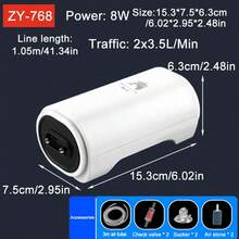 Quiet Aquarium Air Pump, Adjustable Air Flow Dual-Output Air Compressor, Fish Tank Oxygenator Pump, 220V-240V, 3.5W/8W