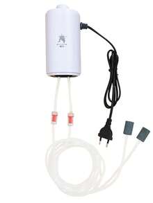 Quiet Aquarium Air Pump, Adjustable Air Flow Dual-Output Air Compressor, Fish Tank Oxygenator Pump, 220V-240V, 3.5W/8W