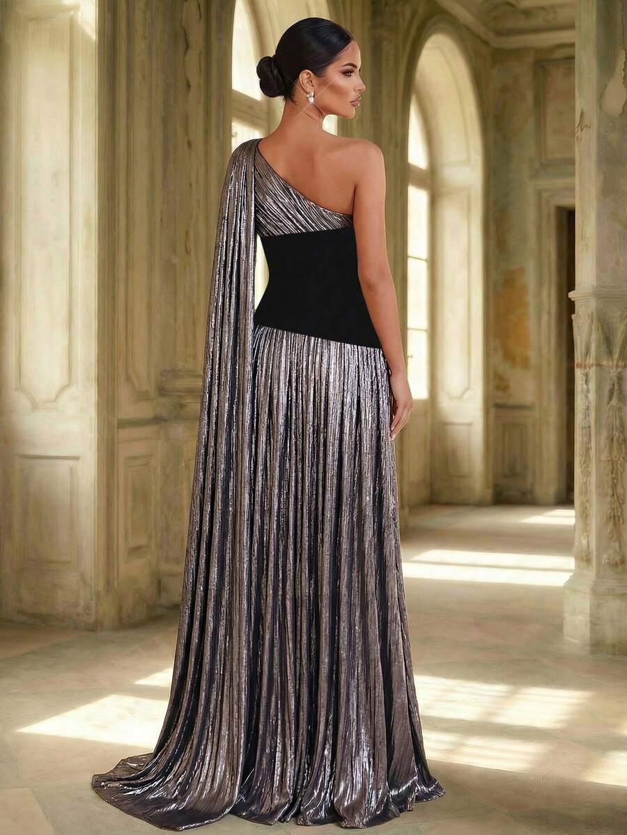 Elegantna formalna večernja haljina,  A-kroj