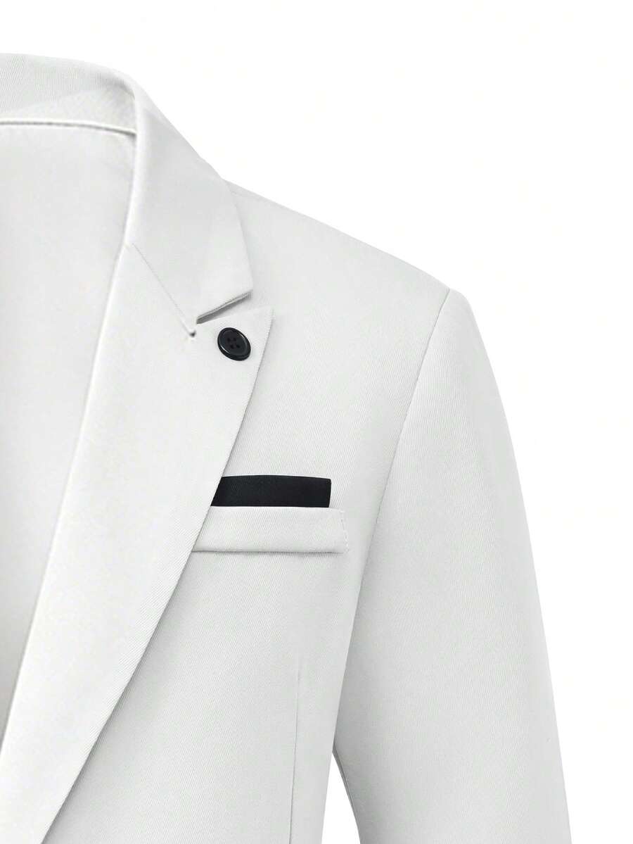 Muški poslovni set sa užim krojem, sako sa špicastim reverima i pantalone