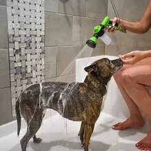 Pet Horse Bath Spray Nozzle With Adjustable High Pressure Spray Head, Soft Hose Dog Bath Spray Gun, Car Wash Gardening Animal Horse Cleaning Tool