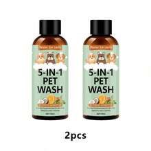 1PC/2PCS This Pet Shampoo Is A Universal, Deep-Cleaning Product For Pets. It Has A Fresh Scent, Moisturizes, Provides Double Skincare, Removes Odors, And Is Suitable For Cats And Dogs, Leaving Their Fur Clean, Smooth, And Shiny.