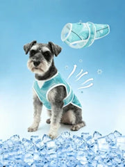 1pc Dog Cooling Vest, Pet Cooling Shirt With Reflective Stripes, UV Protection, Lightweight Breathable 3D Mesh Fabric, Suitable For Beach, Hiking, Walking And Other Outdoor Activities