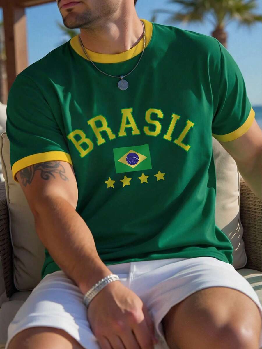 Muška  Brazil fudbalska majica kratkih rukava